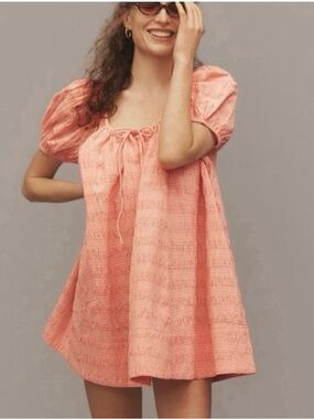 Maeve Scoop-Neck Mini Swing Dress ~ NWT